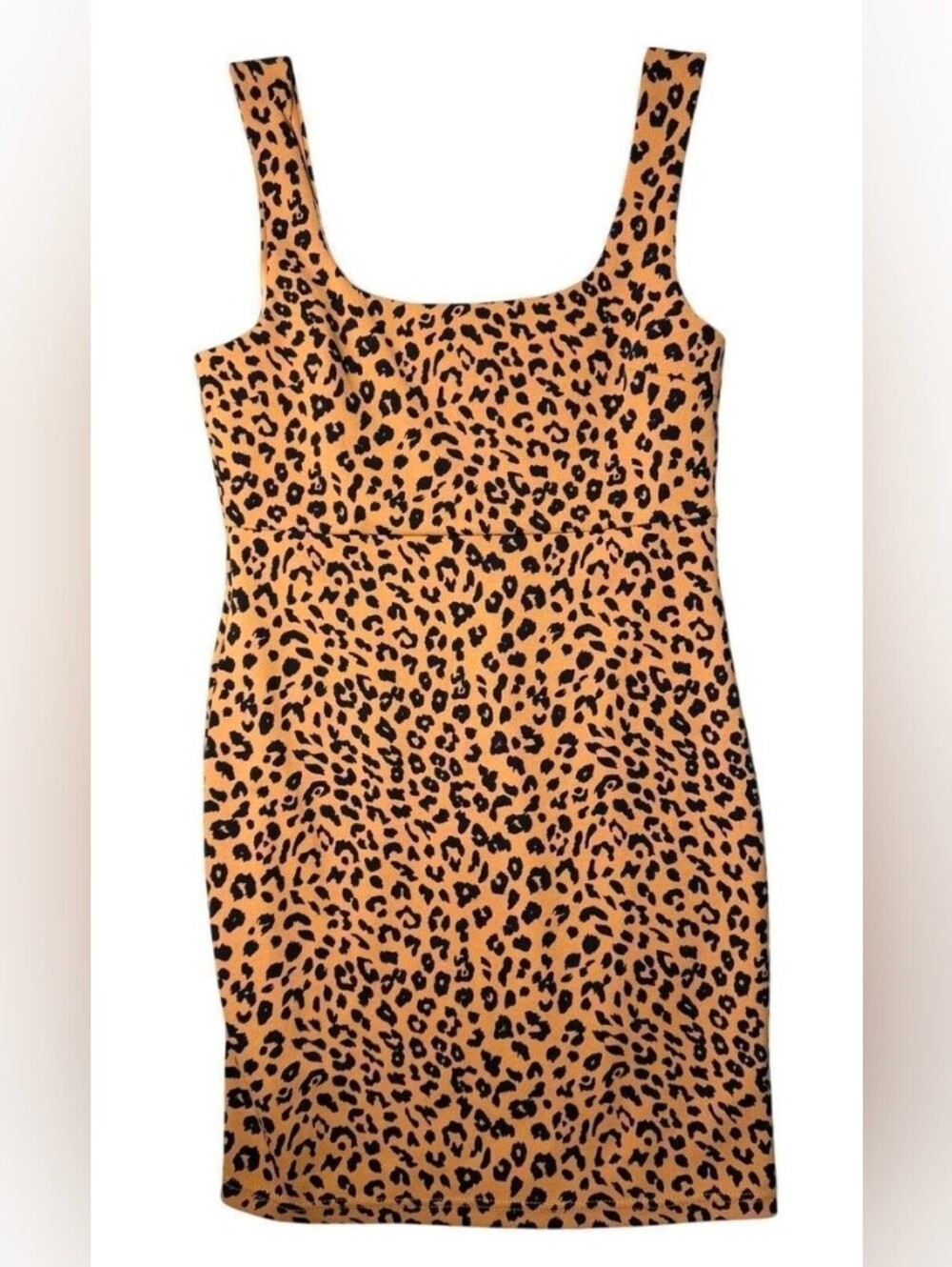 Love Tree Rachelle Leopard Print Bodycon Dress Large NWOT